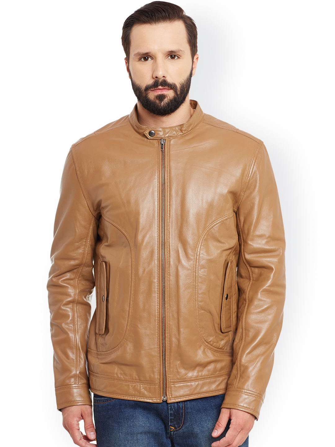 myntra leather jackets