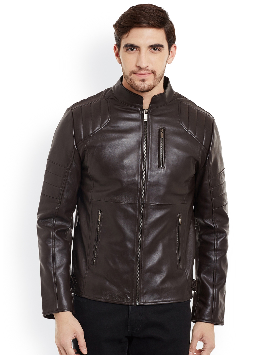 myntra leather jackets