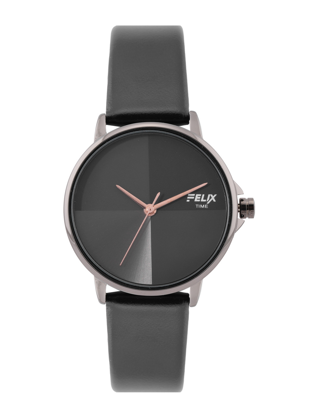Buy FELIX Women Black Leather Straps Analogue Watch F90172LBBK ...