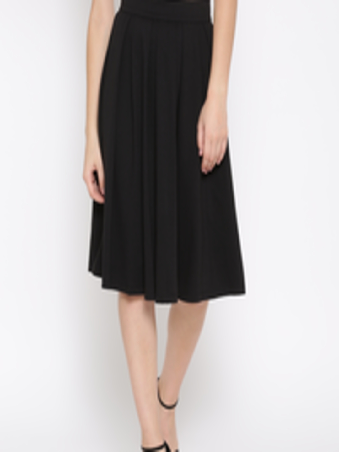 Buy FOREVER 21 Black Pleated Skirt - Skirts for Women 1552606 | Myntra