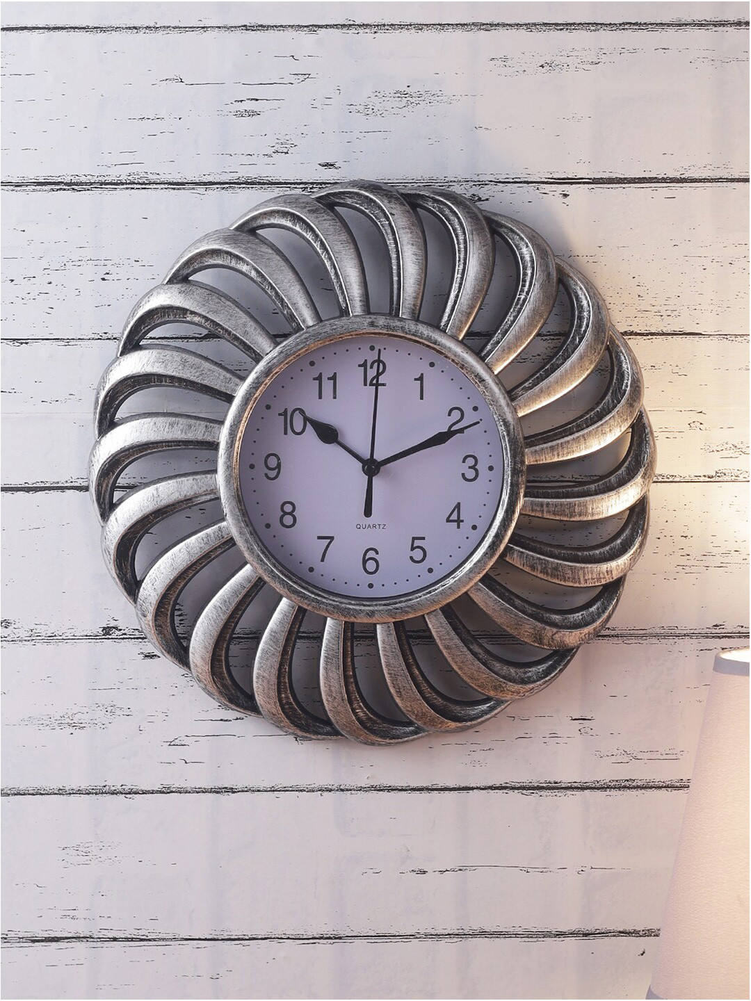 Buy House Of Accessories Silver Toned & White Vintage Wall Clock