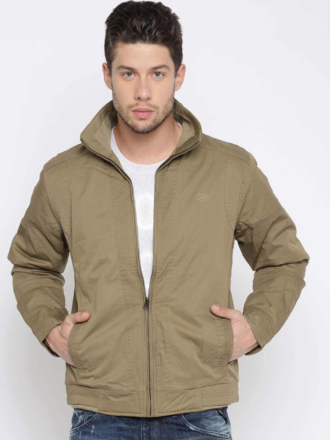 Buy Duke Khaki Padded Jacket Jackets for Men 1554336 Myntra