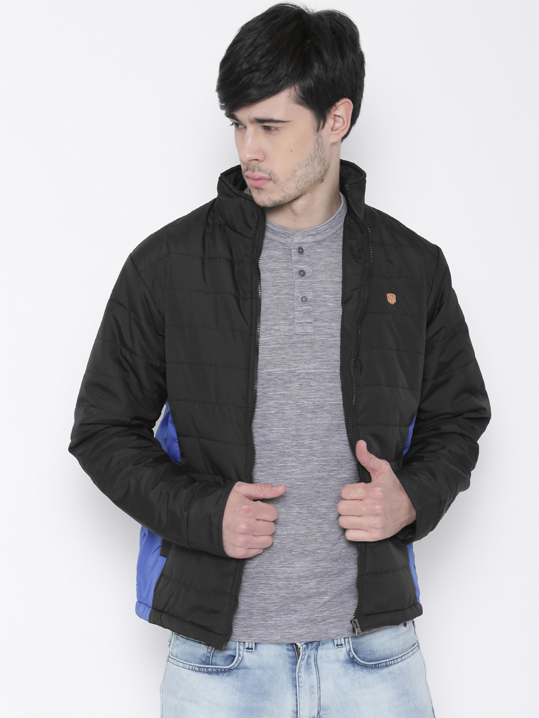 Buy Duke Stardust Black Panelled Jacket - Jackets for Men 1554375 | Myntra