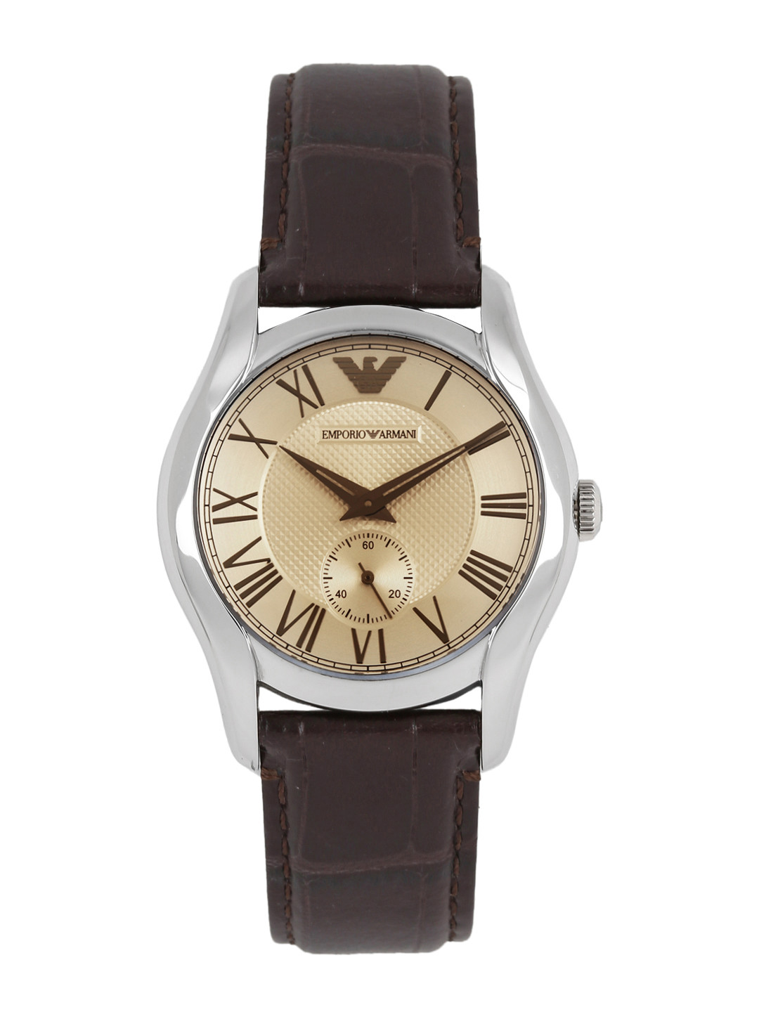 Buy Emporio Armani Unisex Muted Gold Toned Analogue Watch AR1709I