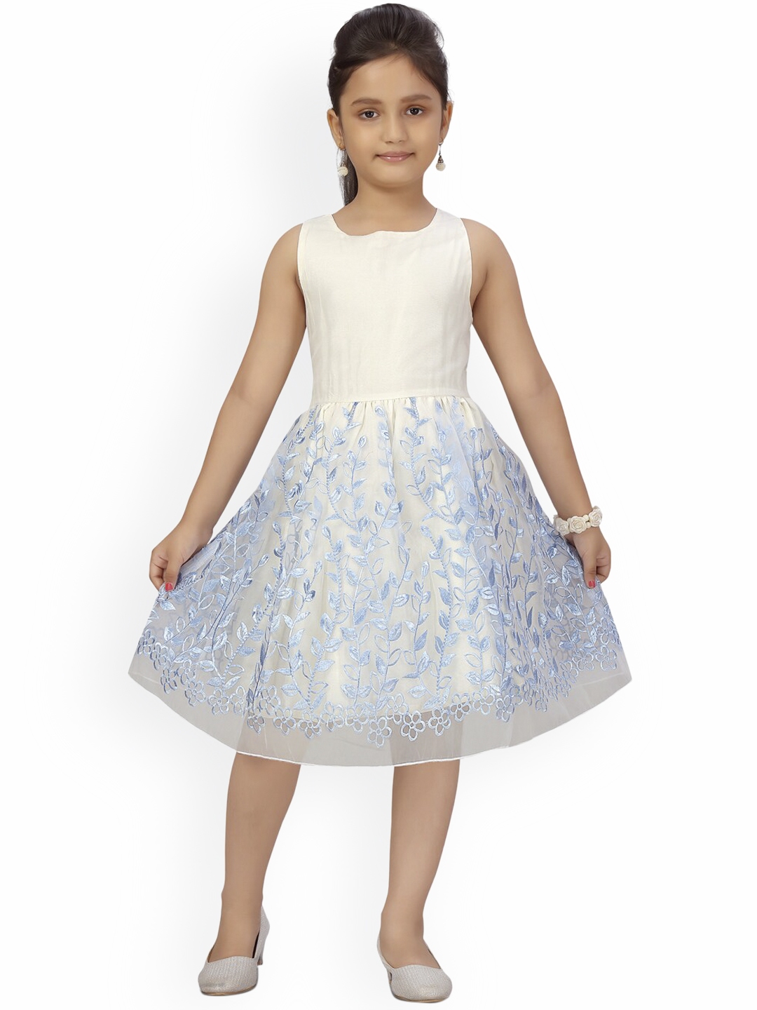 Buy Aarika Cream Coloured Dress - Dresses for Girls 15558944 | Myntra