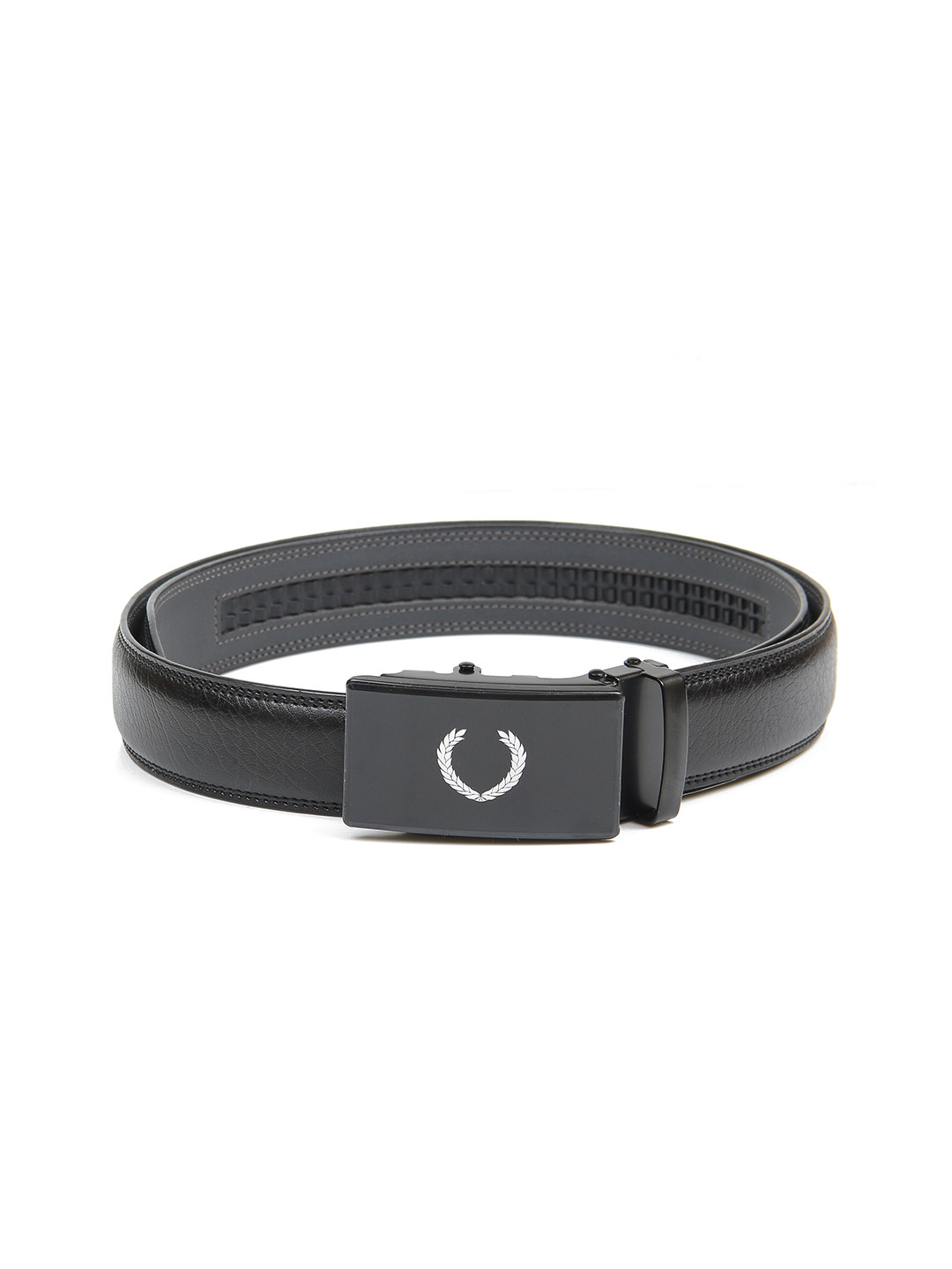 Buy Calvadoss Men Black Textured No Holes Belt Belts for Men 15569644
