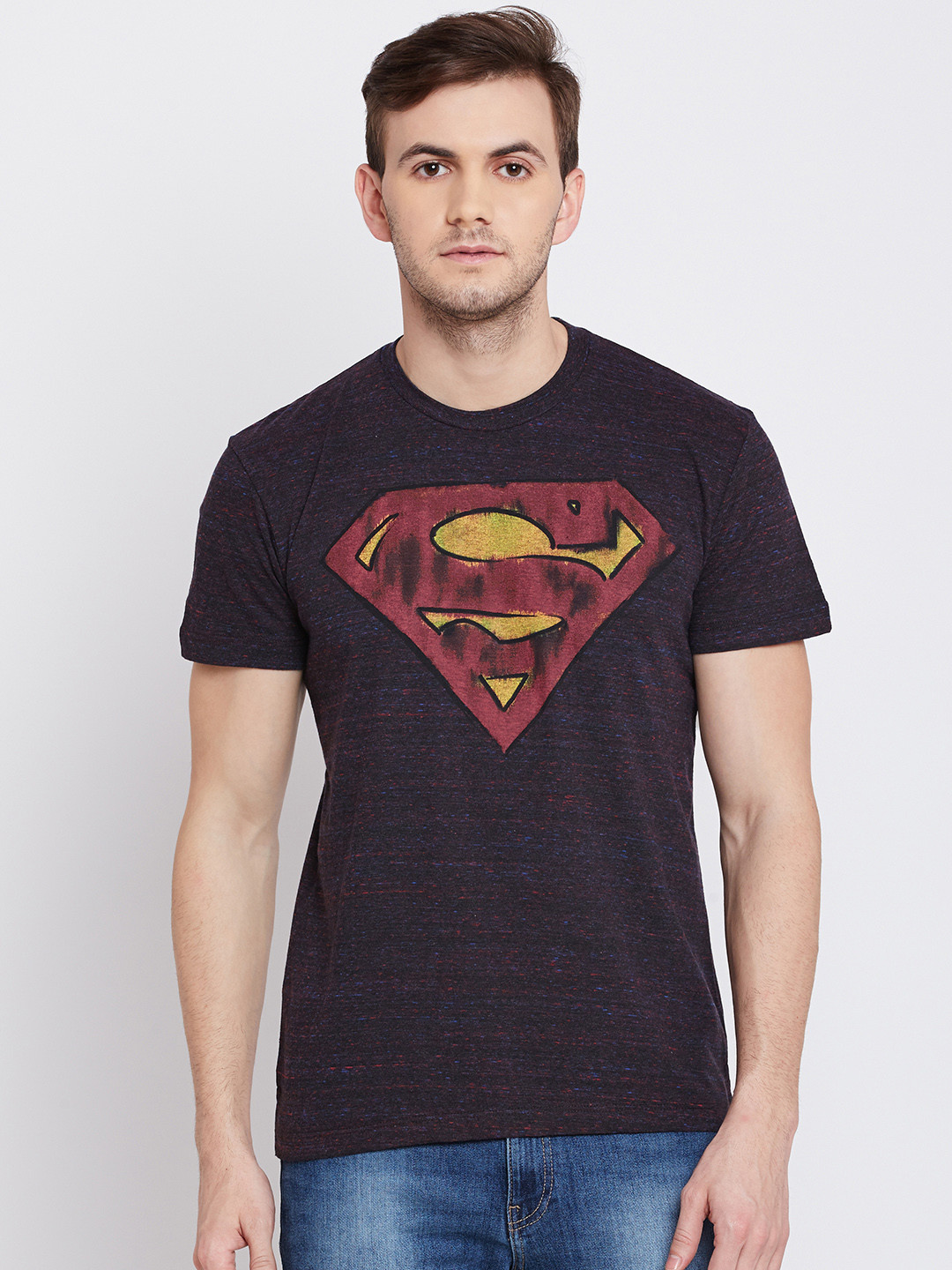 gray superman shirt