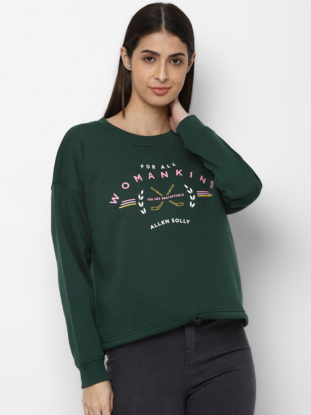Allen solly sweatshirt women clearance