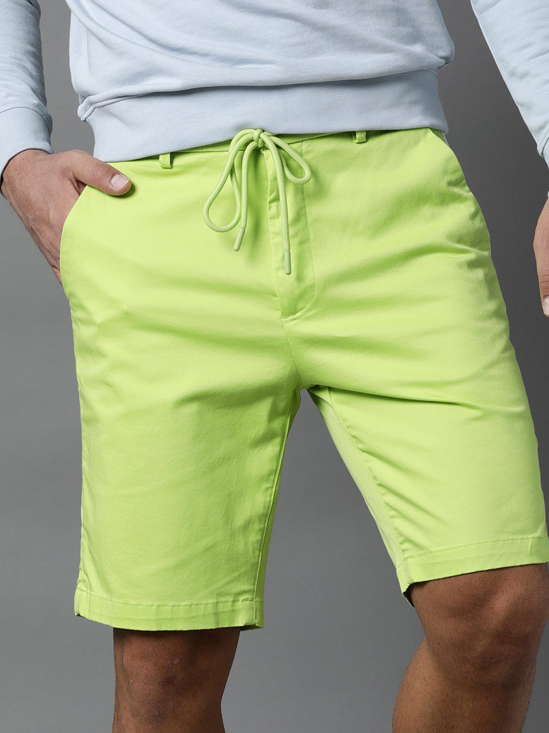 Buy RARE RABBIT Men Green Slim Fit Regular Shorts Shorts for Men