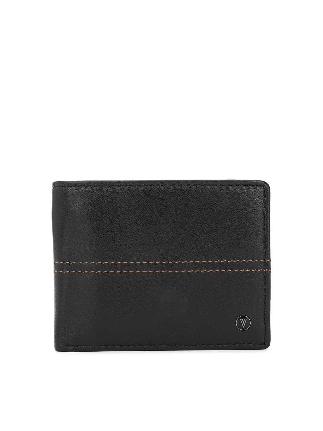 Buy Van Heusen Men Black Leather Two Fold Wallet Wallets for Men 15585362 Myntra