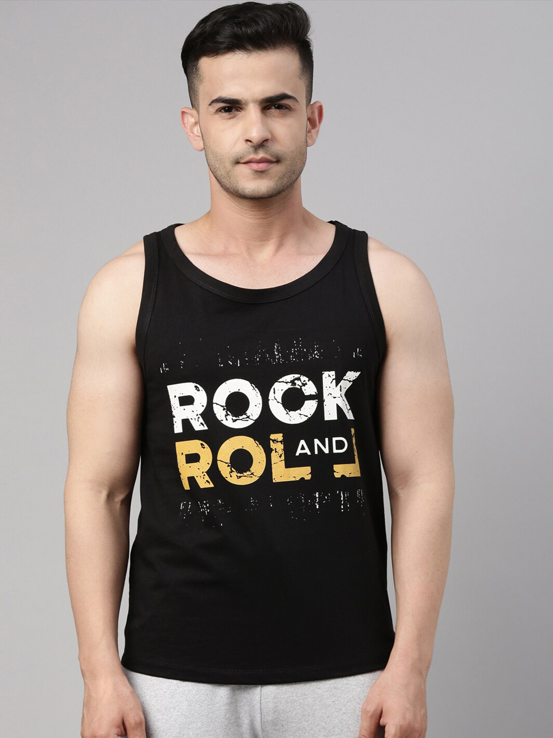 Buy Bushirt Men Black Printed Pure Cotton T Shirt Tshirts for Men