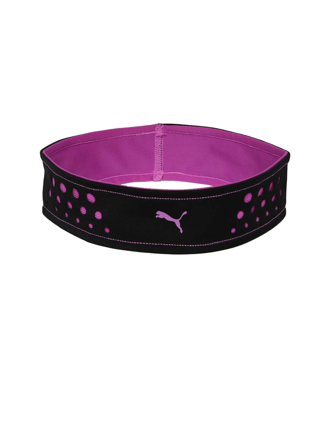 Buy Puma Women Black & Purple Reversible Training Headband Headband