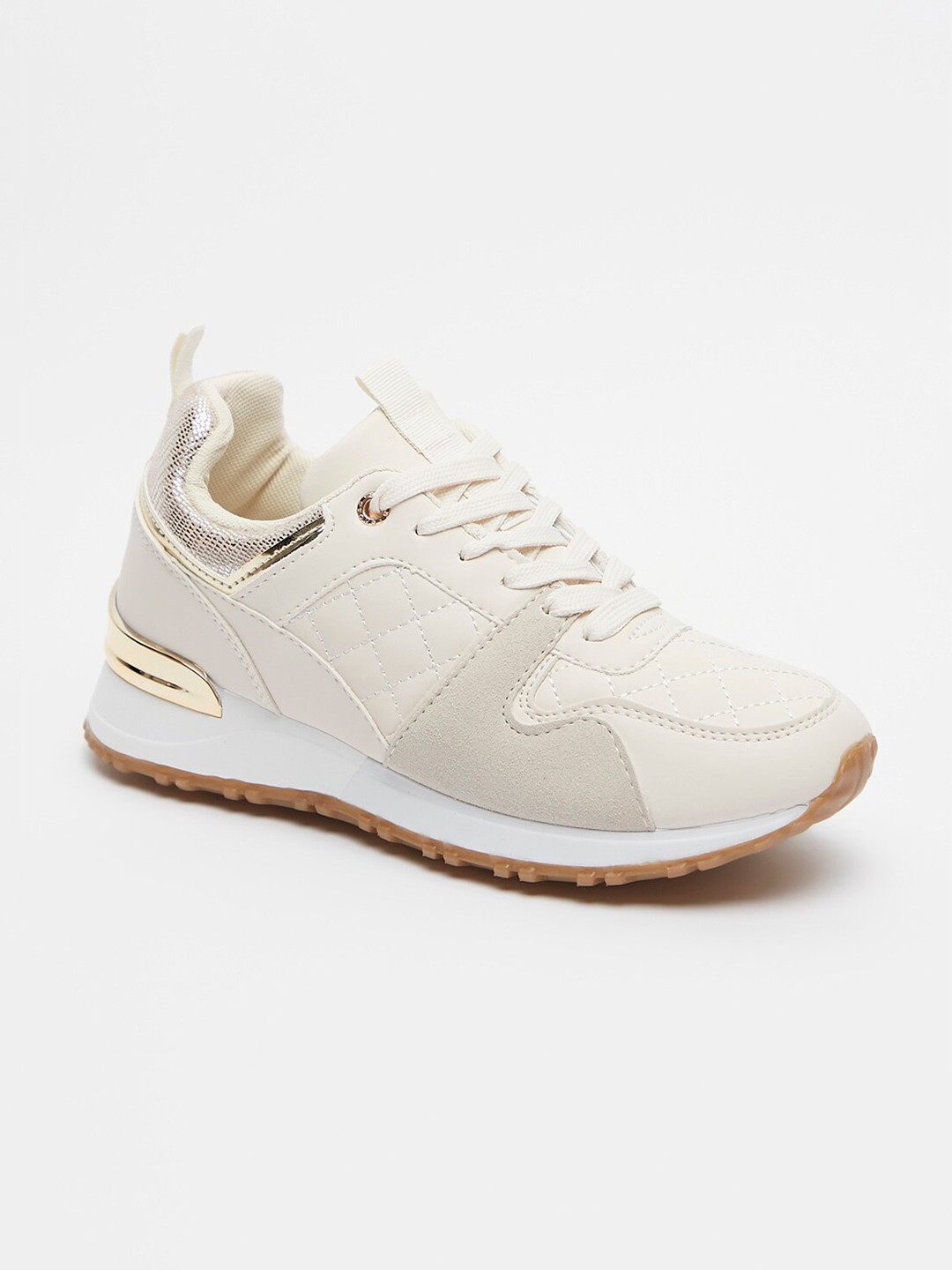 Buy Shoexpress Women Beige Walking Non Marking Shoes Sports Shoes for