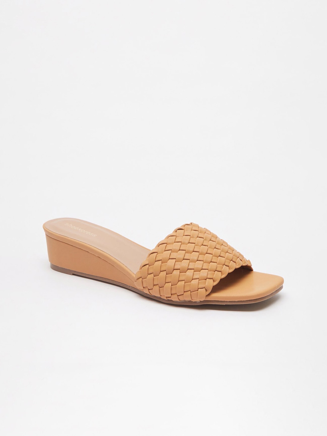 Buy Shoexpress Women Beige PU Flatform Sandals Heels for Women