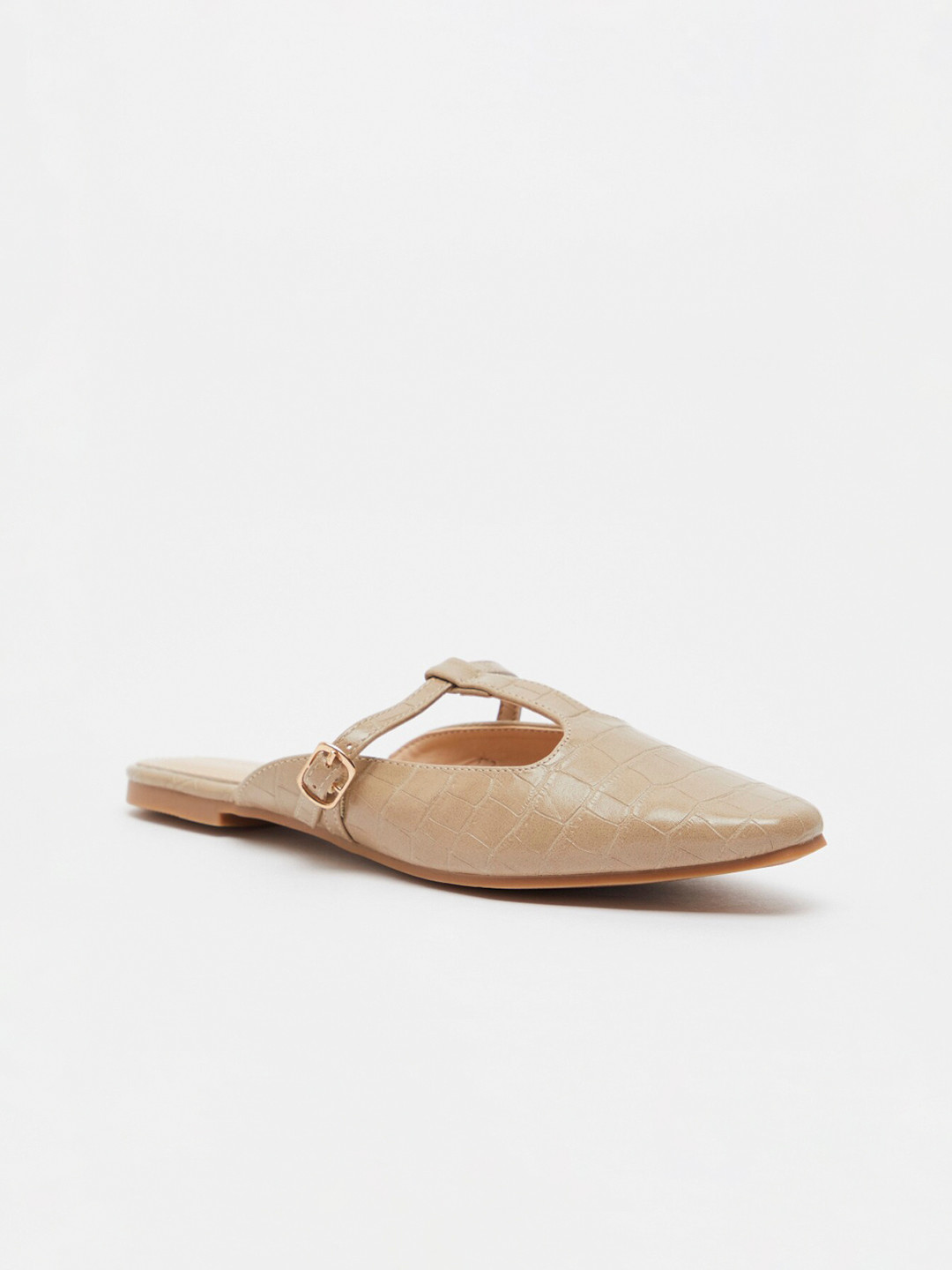 Buy Shoexpress Women Beige Printed PU Loafers Casual Shoes for Women