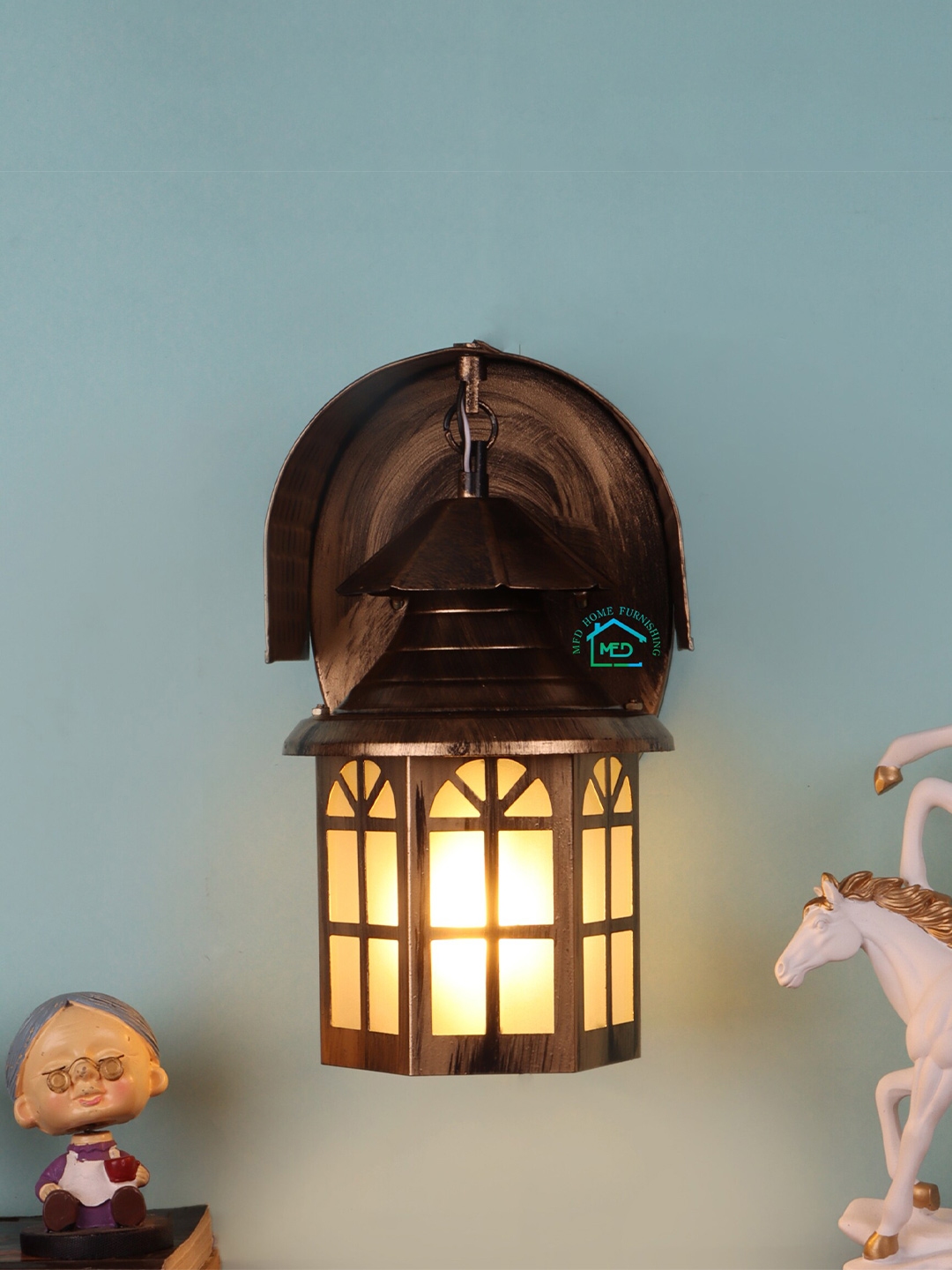 Buy MFD HOME FURNISHING Copper Toned Traditional Wall Lamp Wall Lamps