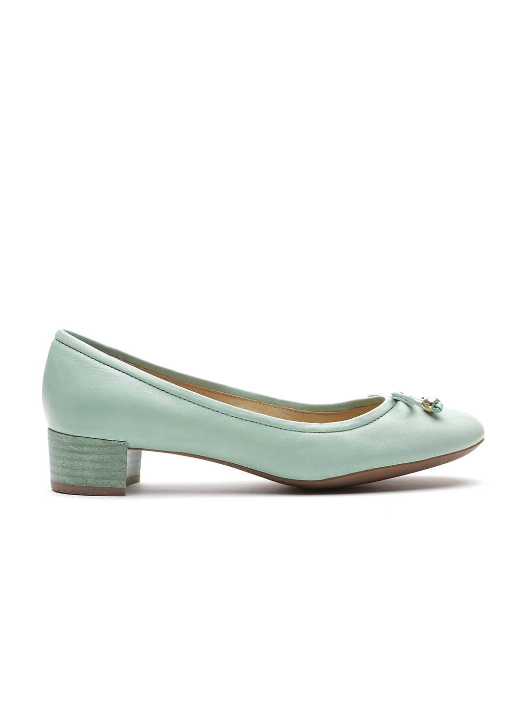 Buy Geox Respira Women Mint Green Italian Patent Leather Square Toed