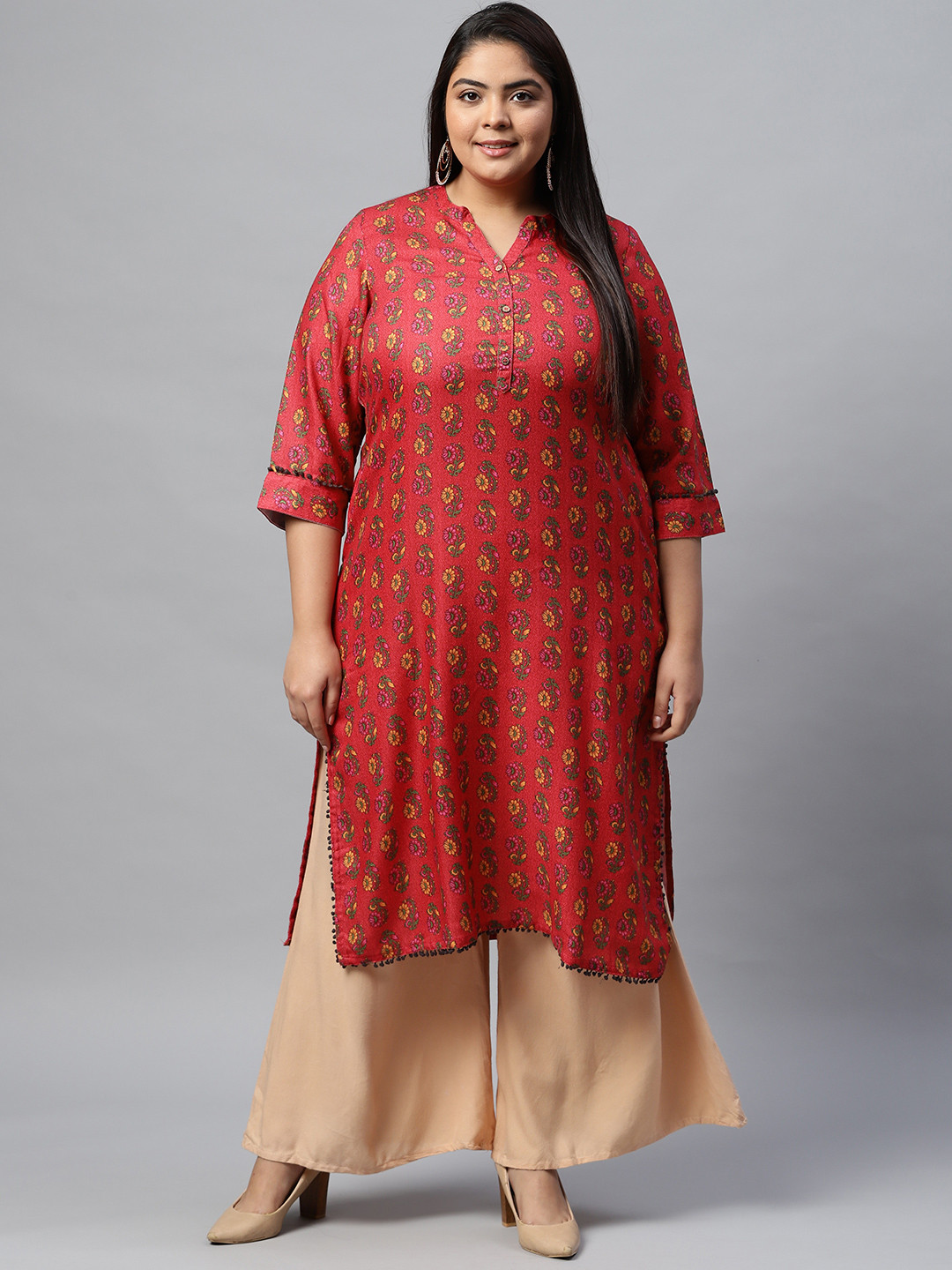 EXP - Rangriti Black Bird Print Kurta