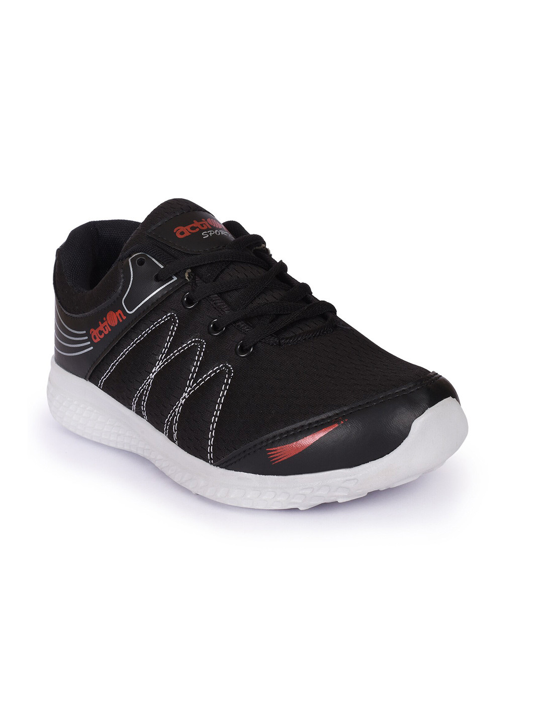 Buy Action Men Black & Red ESP 117 Mesh Running Shoes Sports Shoes