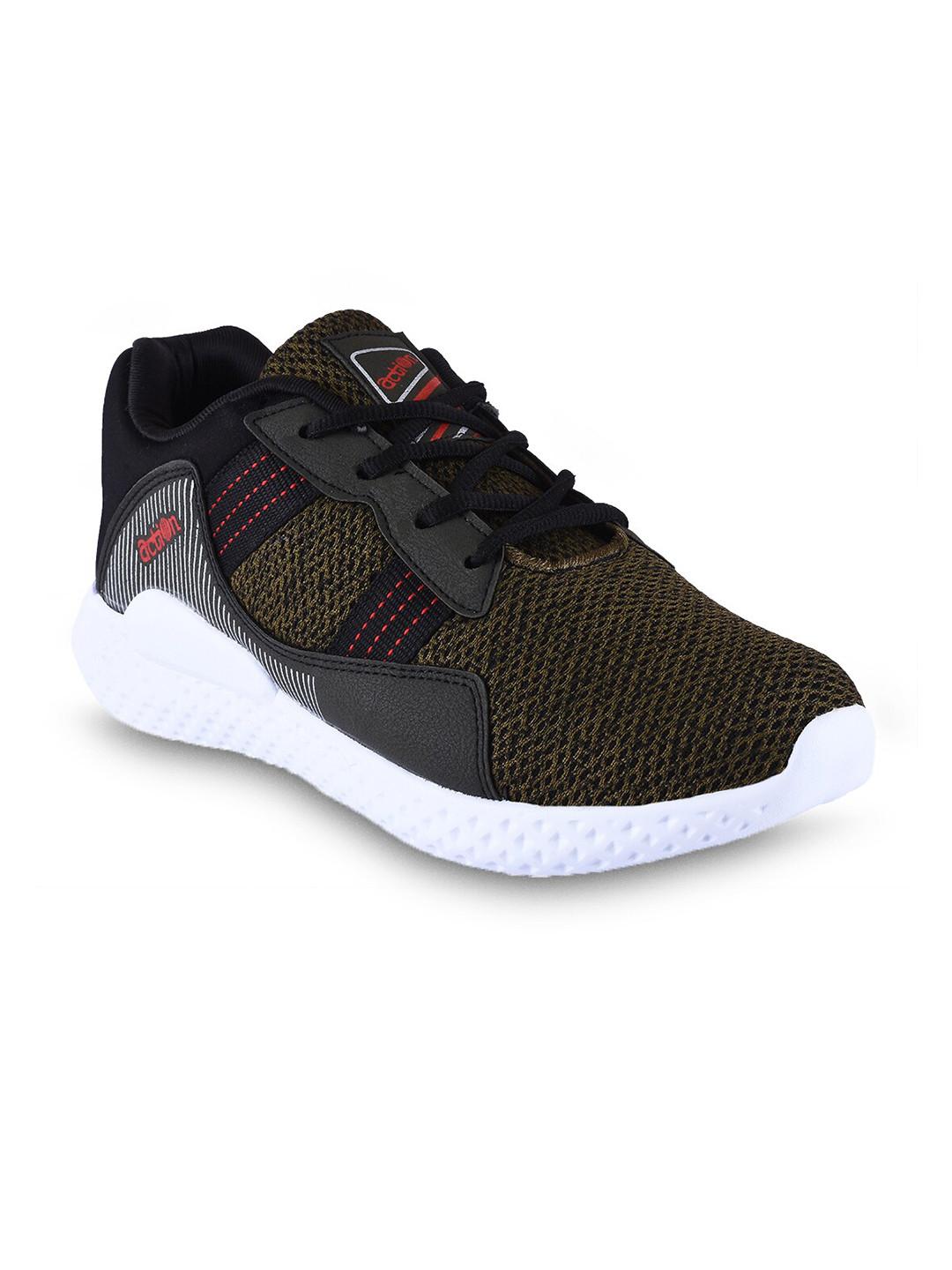 Buy Action Men Olive & Black ESP 131 Mesh Running Shoes Sports Shoes