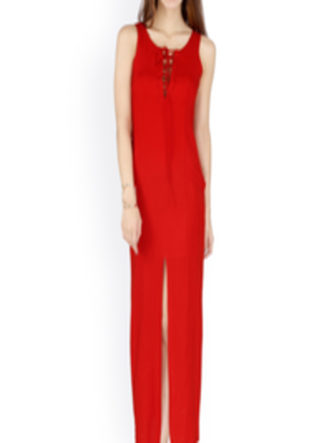 Buy 20Dresses Women Red Solid Maxi Dress - Dresses for Women 1562857 ...