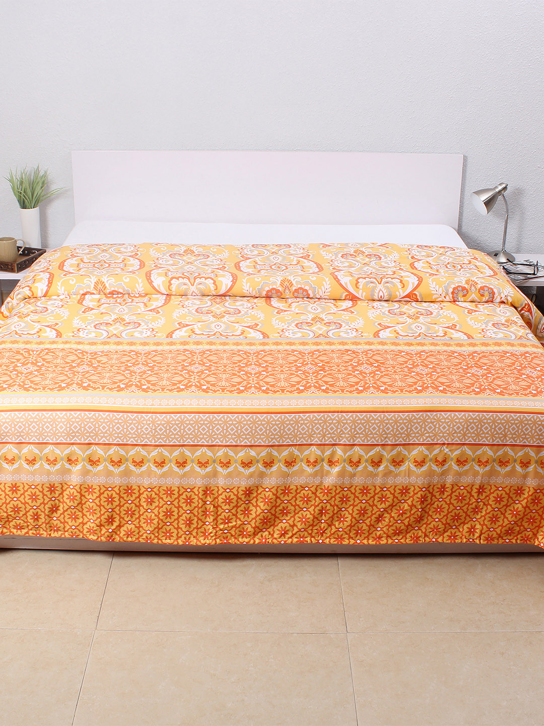 Buy House This Orange Printed AC Double Dohar Blankets Quilts And