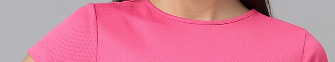 Buy FINSBURY LONDON Pink Quick Dry Fitted Crop Top - Tops for Women ...