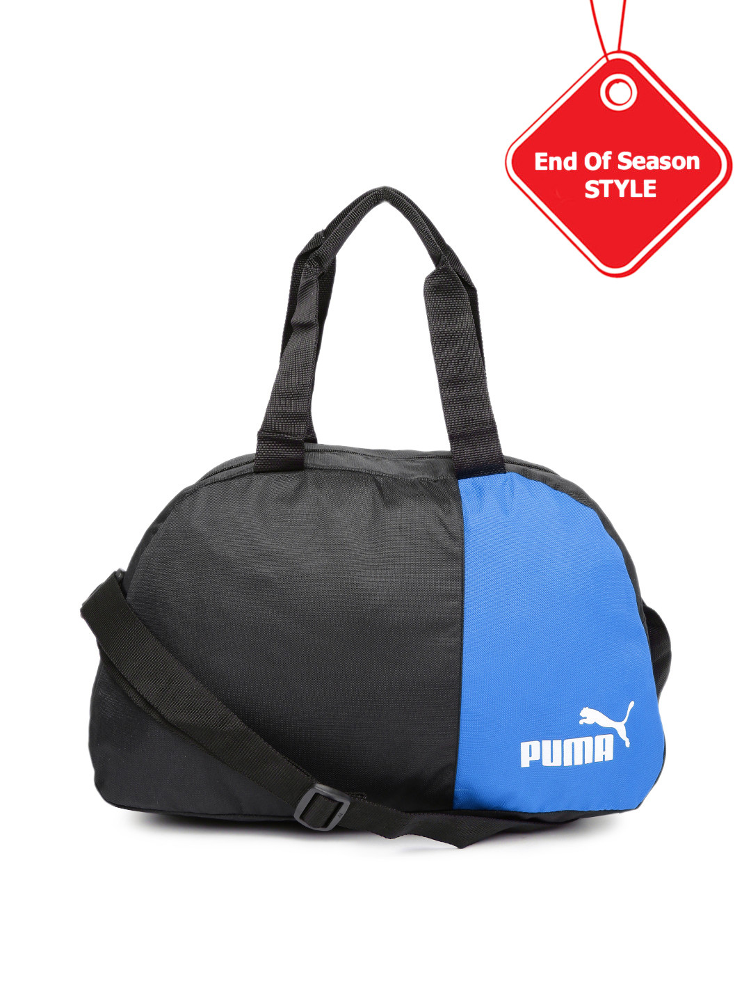 Buy PUMA Unisex Black & Blue B R Holdall Duffel Bag Duffel Bag for