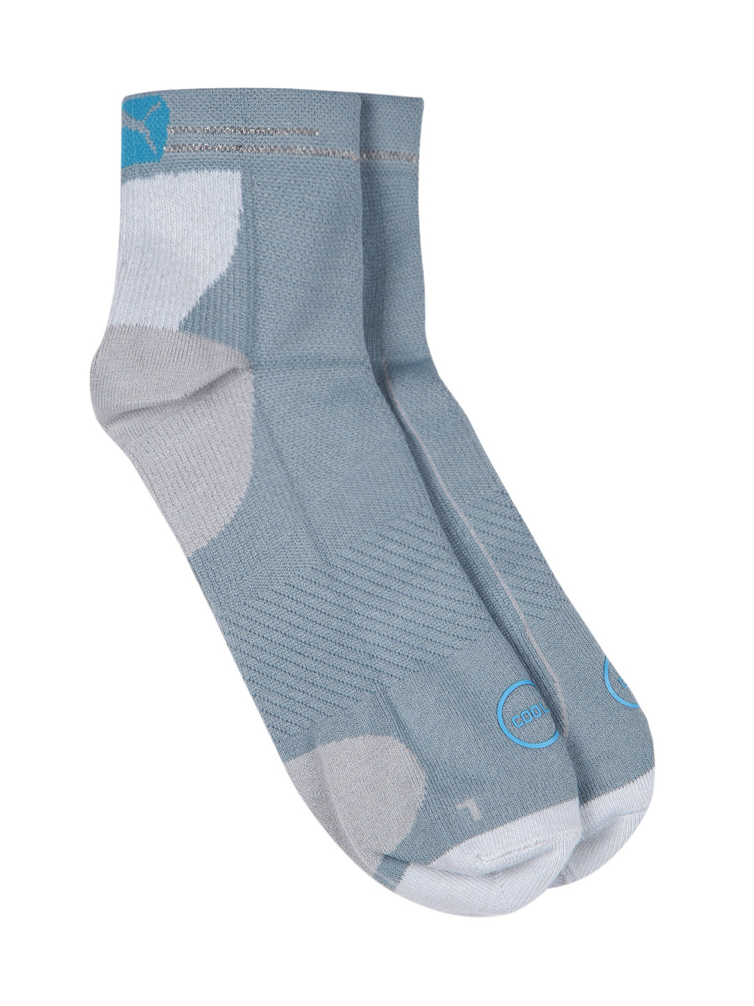 Buy PUMA Men Grey Performance Plus Running Quarter Socks Socks for