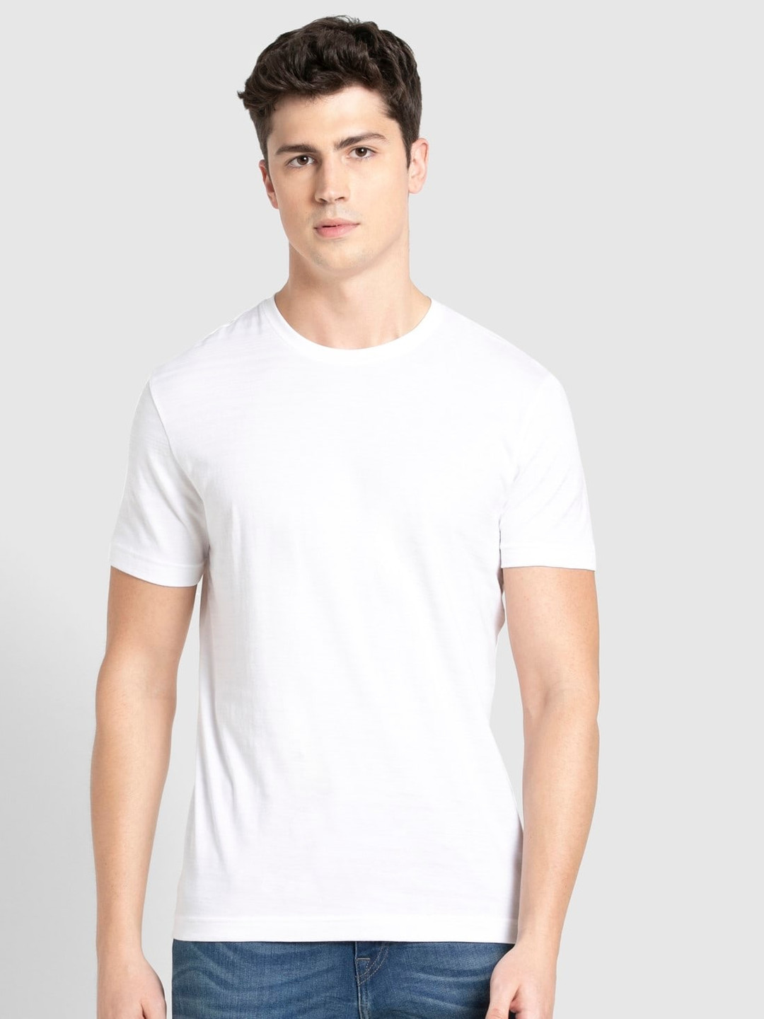 Buy Jockey Men White Pure Cotton T Shirt Tshirts for Men 15650512