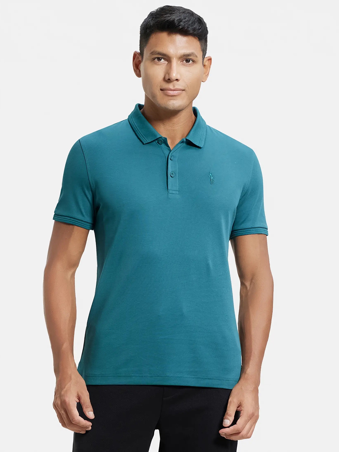 Buy Jockey Men Polo Collar Pure Cotton Lounge T Shirt - Lounge Tshirts ...