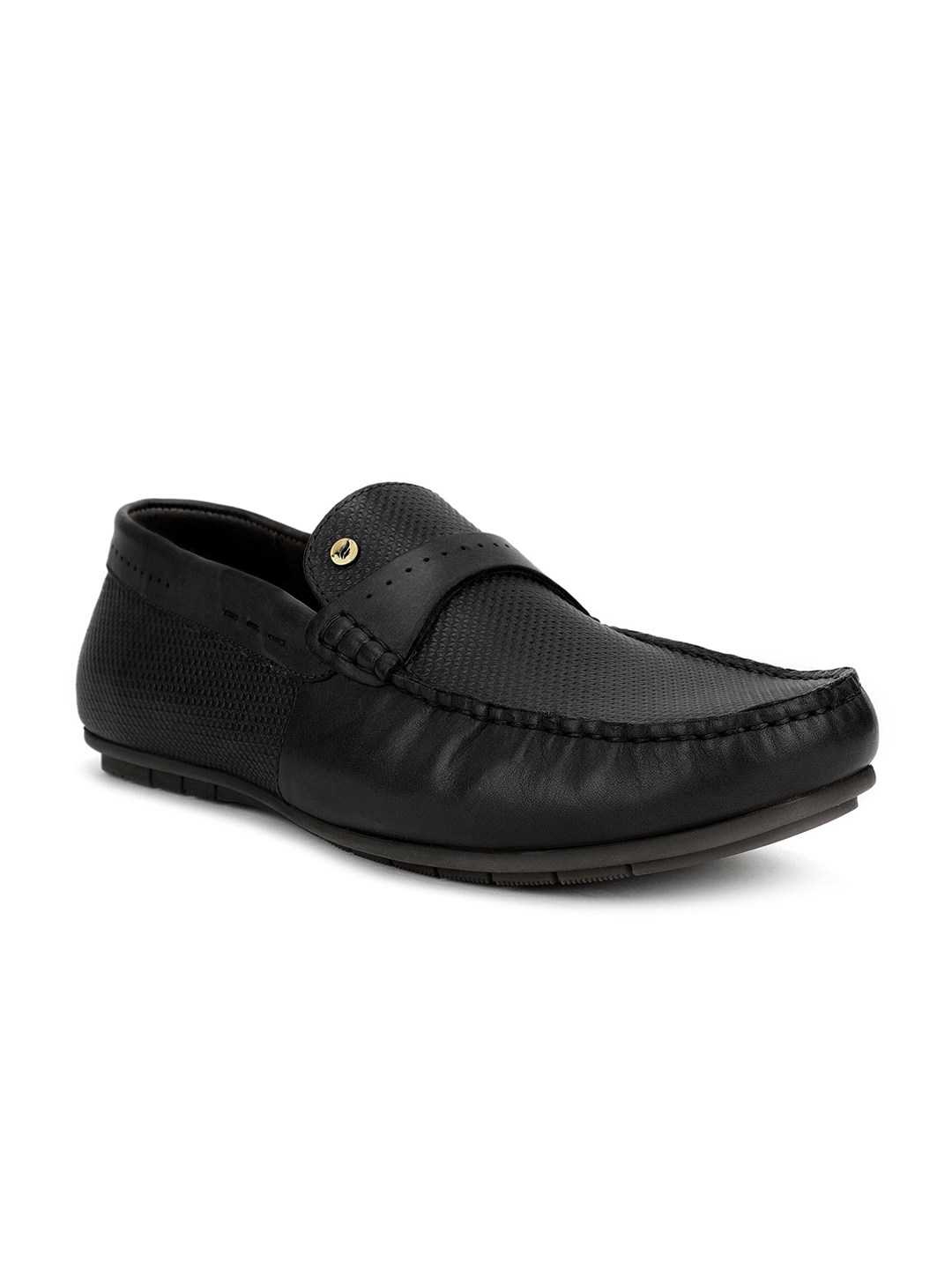 Buy Blackberrys Men Black Solid Leather Formal Slip Ons - Formal Shoes ...