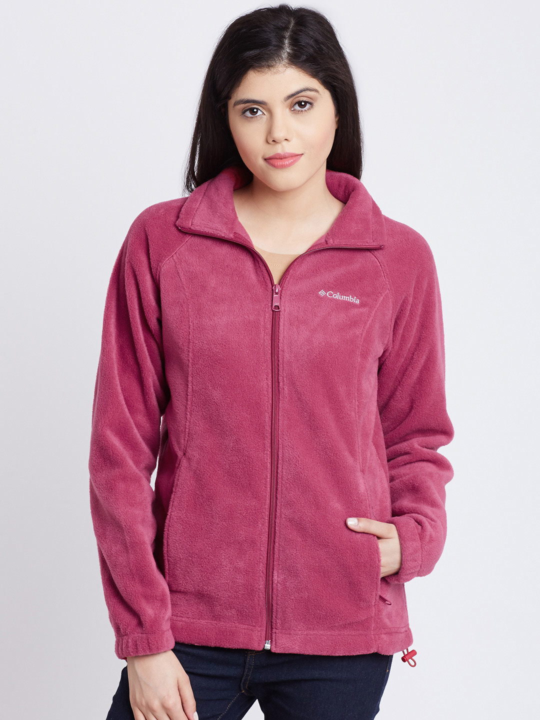 Buy Columbia Pink Benton Springs Outdoor Winter Fleeces Jacket