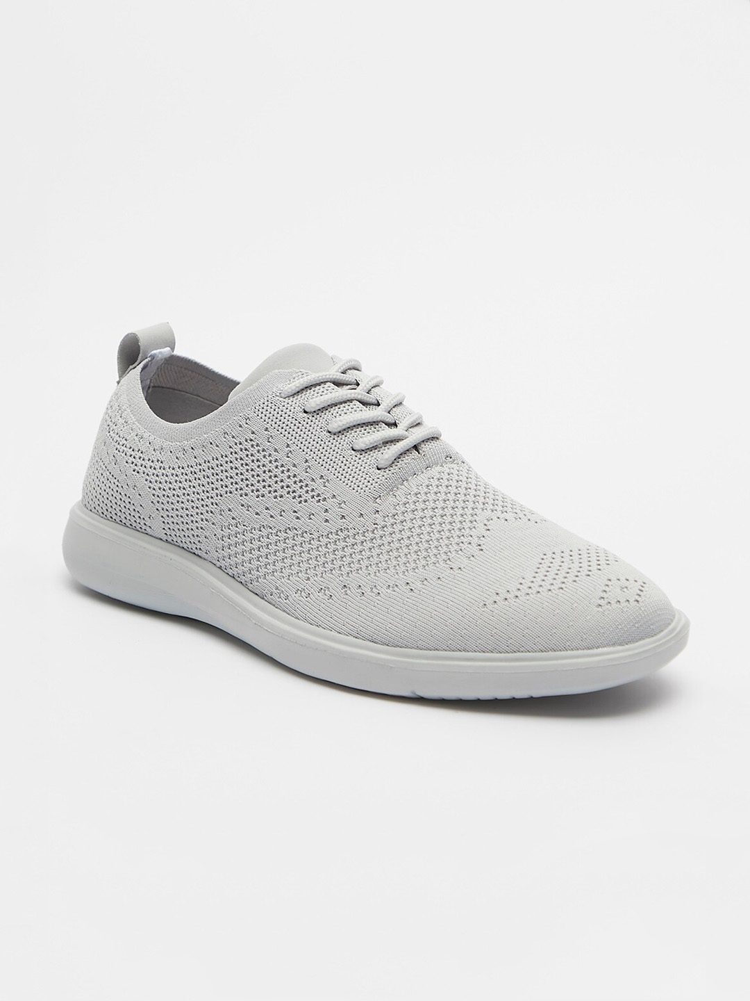 Buy Shoexpress Men Grey Woven Design Sneakers Casual Shoes For Men 15681594 Myntra 1031