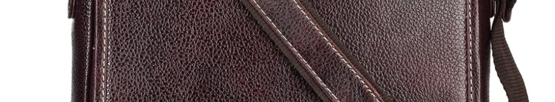 Buy Teakwood Leathers Men Brown Genuine Leather Messenger Bag ...