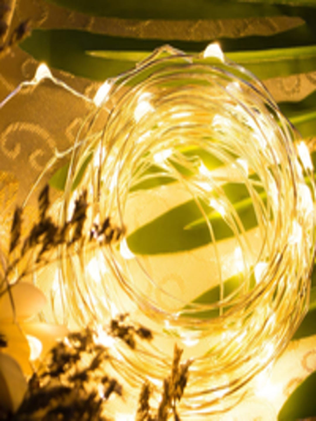 Buy Homesake Yellow Set Of 6 50 LED Fairy Copper String Diwali Lights 5m -  - Home for Unisex