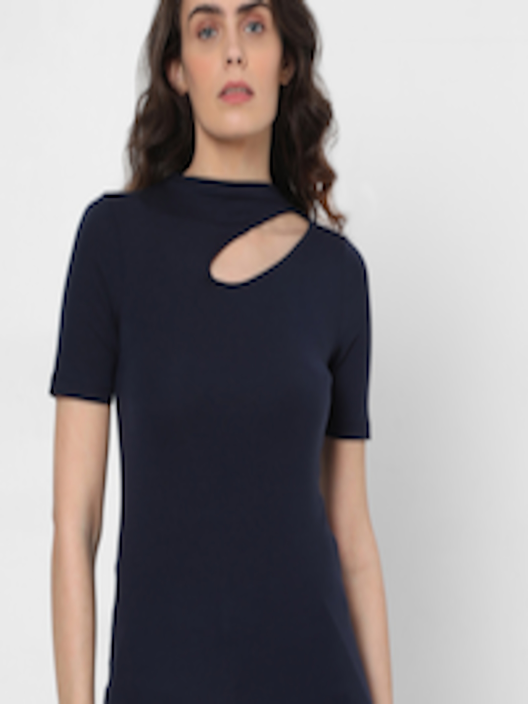Buy Vero Moda Navy Blue Fitted Top - Tops for Women 15693094 | Myntra