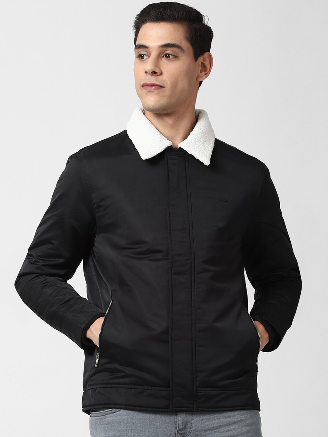 Buy Peter England Casuals Men Black Solid Tailored Jacket Jackets for