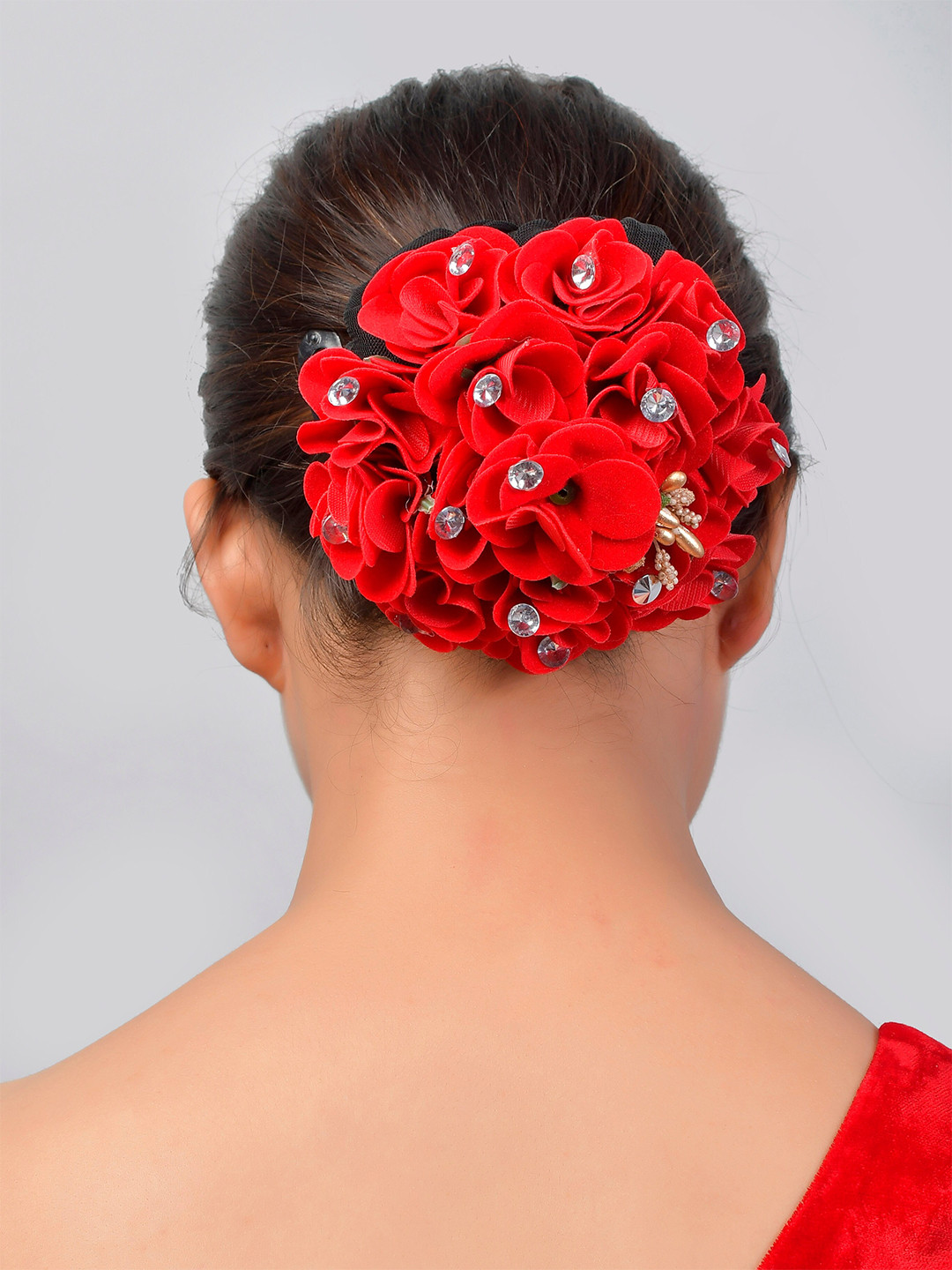 Buy Silvermerc Designs Women Red Hair Accessory for Women 15703938
