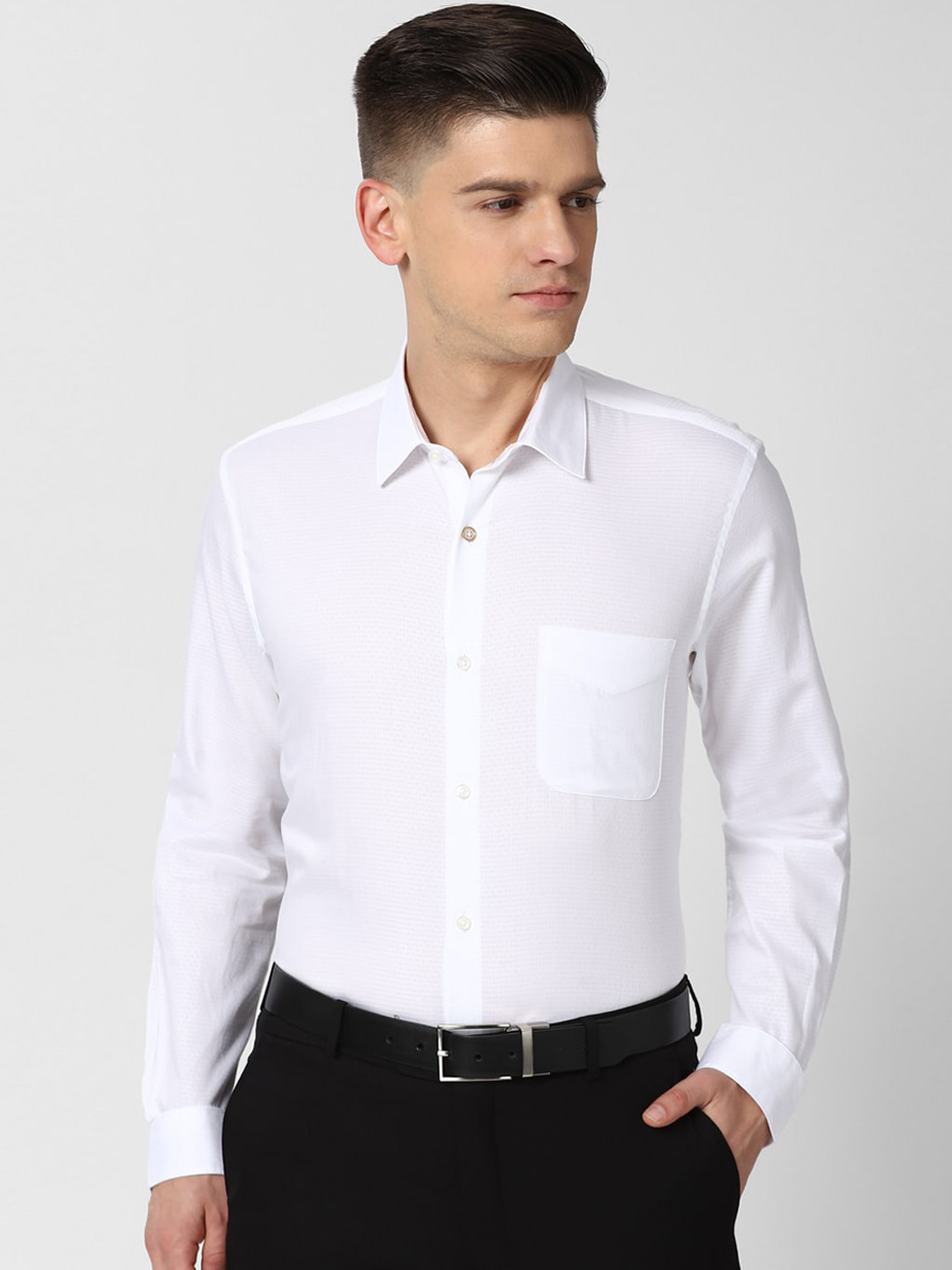 Buy Peter England Men White Opaque Formal Shirt Shirts for Men