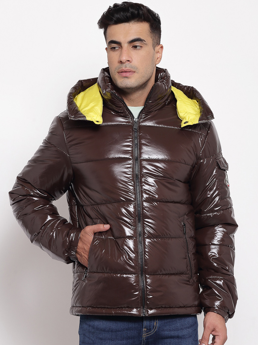 Buy Red Tape Men Brown Padded Jacket Jackets for Men 15710596 Myntra