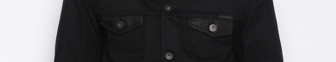 Buy Jack & Jones Black Denim Jacket - Jackets for Men 1571388 | Myntra