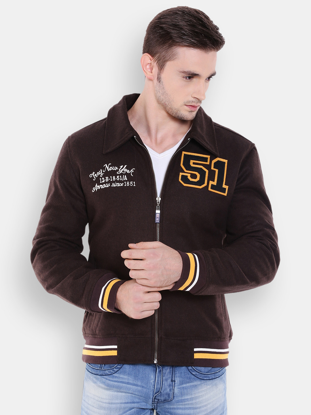 arrow jackets myntra