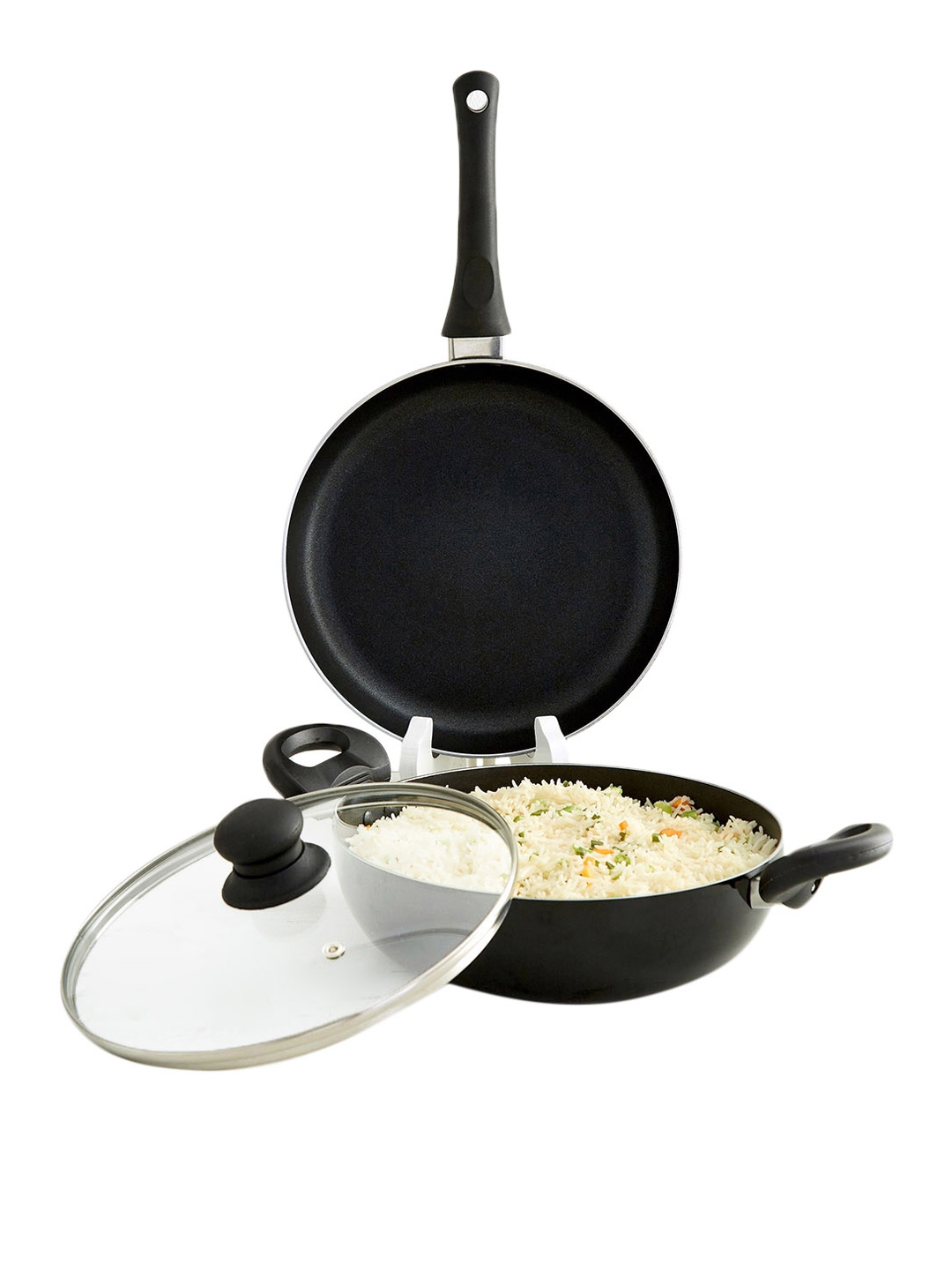 Buy Home Centre Black Set Of 2 Aluminium Cookware Set Cookware Set