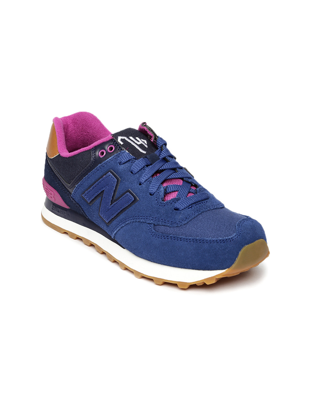 Buy New Balance Women Navy Blue Suede Sneakers Casual Shoes for Women