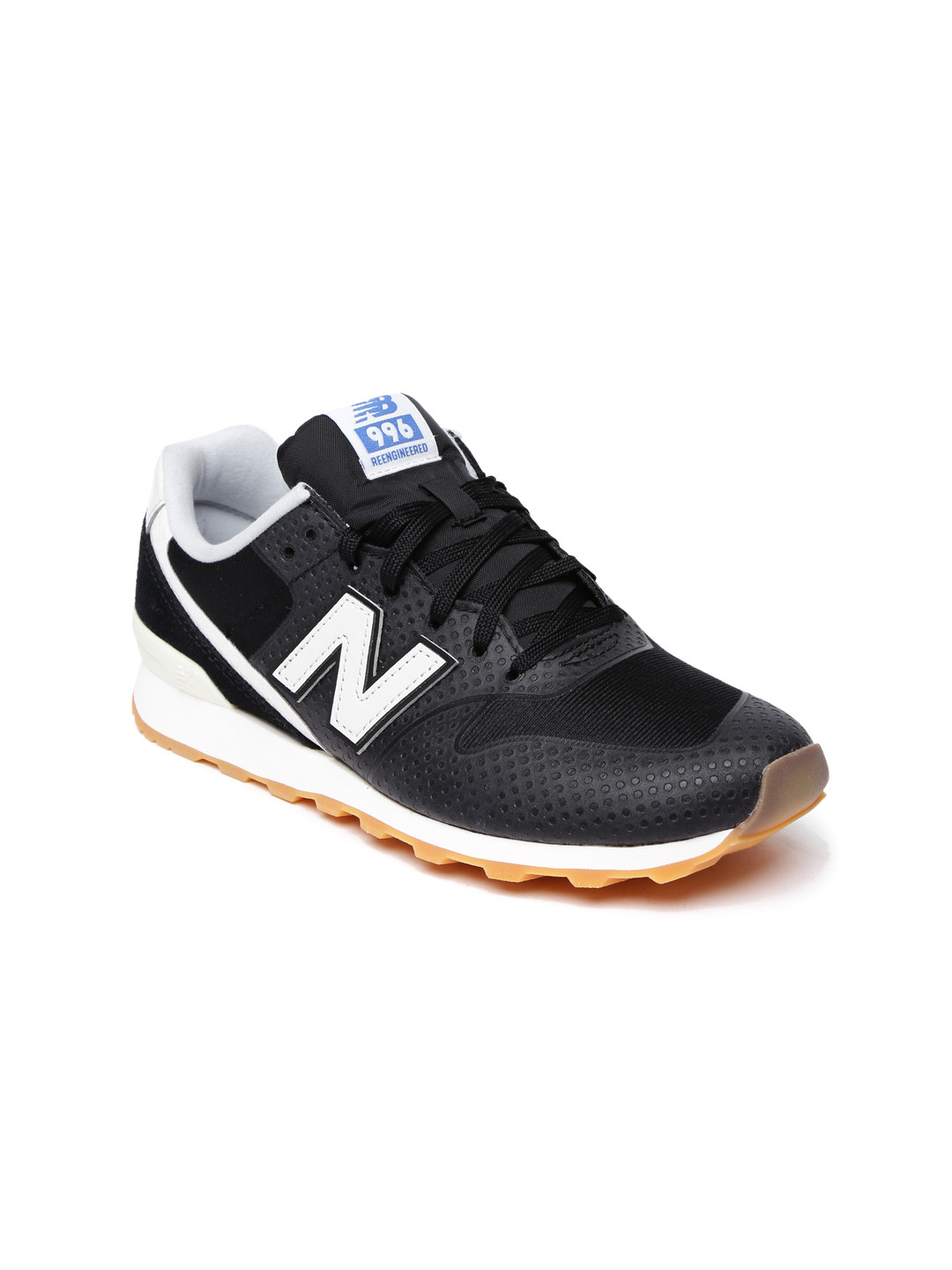 Buy New Balance Women Black Solid WR996WF Sneakers ...