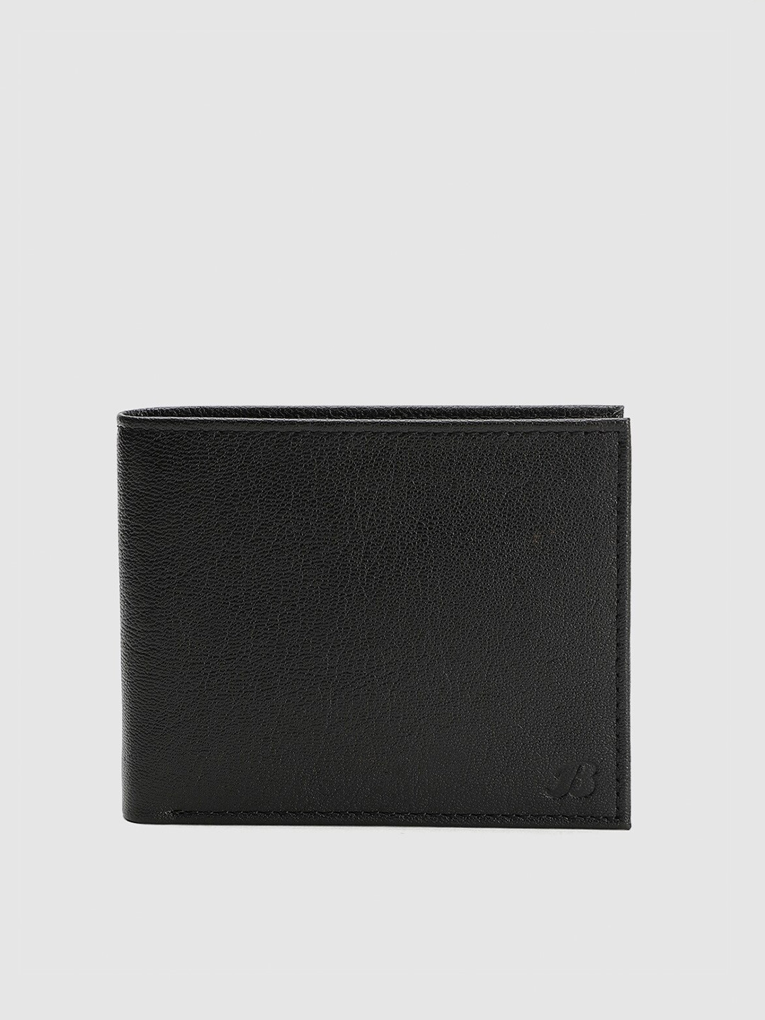 Buy Bata Men Black Textured Leather Two Fold Wallet Wallets for Men