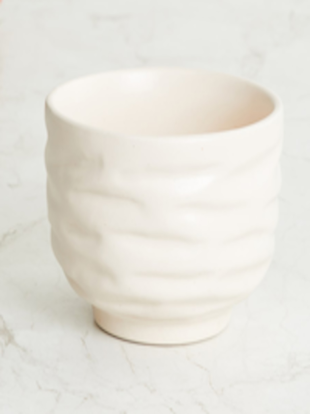Buy Home Centre Beige Textured Ceramic Planter -  - Home for Unisex