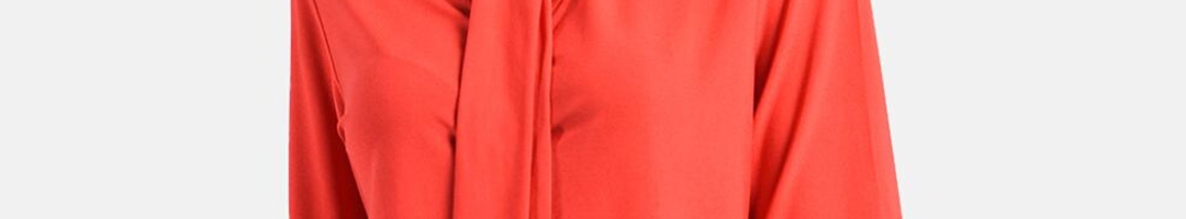 Buy AARA Red Tie Up Neck Regular Top - Tops for Women 15737564 | Myntra