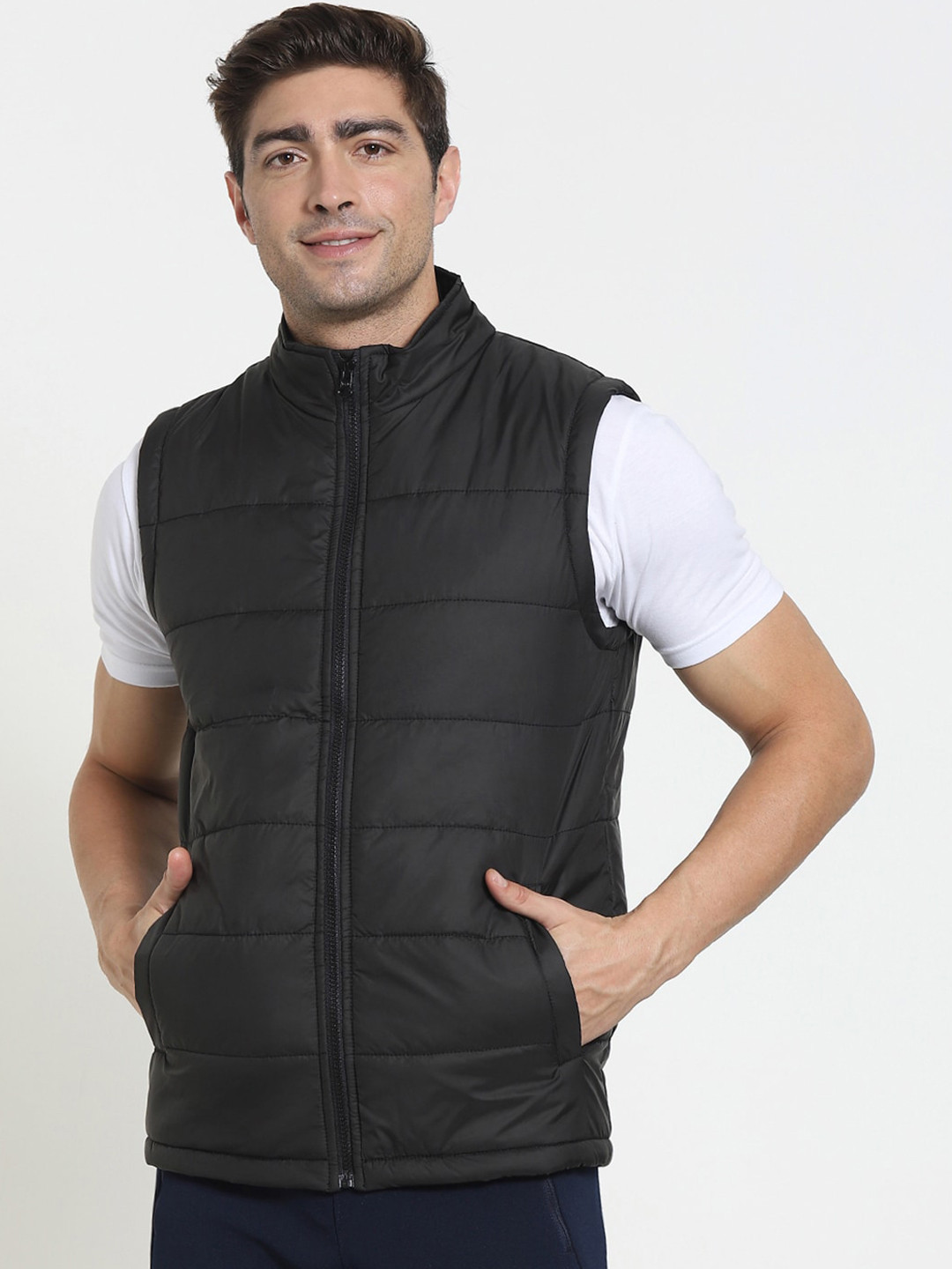 Buy Bewakoof Men Black Padded Jacket Jackets for Men 15738730 Myntra